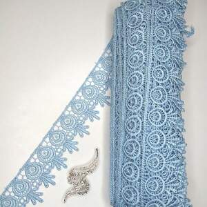 Кружево макраме Sindtex 5см (20м) Цвет - Голубой (26-H1931-9) Кружево макраме Sindtex 5см (20м) Цвет - Голубой (26-H1931-9)