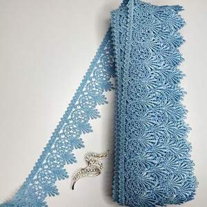 Кружево макраме Sindtex 5см (20м) Цвет - Голубой (33-Y10331-1) Кружево макраме Sindtex 5см (20м) Цвет - Голубой (33-Y10331-1)