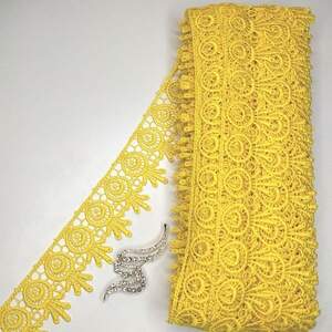 Кружево макраме Sindtex 5см (20м) Цвет - Желтый (26-H1931-10) Кружево макраме Sindtex 5см (20м) Цвет - Желтый (26-H1931-10)