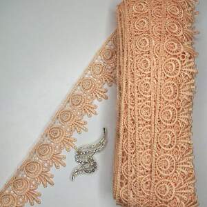 Кружево макраме Sindtex 5см (20м) Цвет - Персик (26-H1931-6) Кружево макраме Sindtex 5см (20м) Цвет - Персик (26-H1931-6)