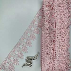 Кружево макраме Sindtex 5см (20м) Цвет - Розовый (01-Y10495-7) Кружево макраме Sindtex 5см (20м) Цвет - Розовый (01-Y10495-7)