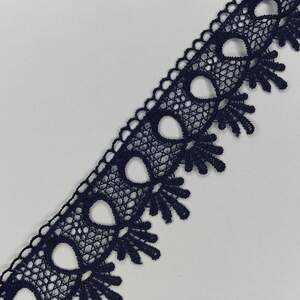 Кружево макраме Sindtex 5см (20м) Цвет - Синий тёмный (01-Y10495-9) Кружево макраме Sindtex 5см (20м) Цвет - Синий тёмный (01-Y10495-9)