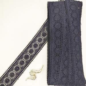 Кружево макраме Sindtex 5см (20м) Цвет - Синий тёмный (20-Y10489-2)