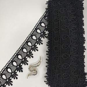 Кружево макраме Sindtex 5см (20м) Цвет - Черный (01-Y10495-10) Кружево макраме Sindtex 5см (20м) Цвет - Черный (01-Y10495-10)