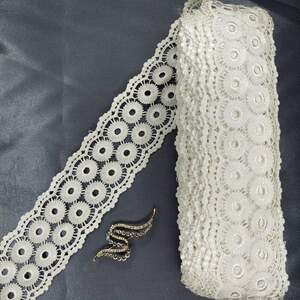 Кружево макраме Sindtex 6,5см (13м) Цвет - Айвори (17-HL0301-1) Кружево макраме Sindtex 6,5см (13м) Цвет - Айвори (17-HL0301-1)