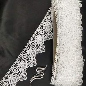 Кружево макраме Sindtex 6,5см (13м) Цвет - Белый (07-T1138-1) Кружево макраме Sindtex 6,5см (13м) Цвет - Белый (07-T1138-1)