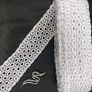 Кружево макраме Sindtex 6,5см (13м) Цвет - Белый (14-L0220-1)