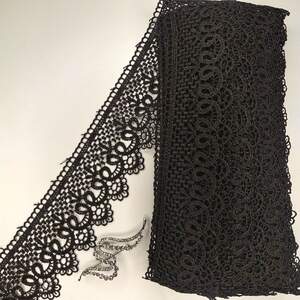 Кружево макраме Sindtex 6,5см (13м) Цвет - Черный (22-SF-3112-2)