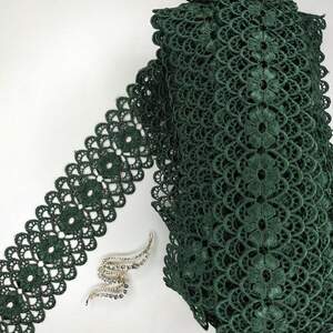 Кружево макраме Sindtex 6,5см (20м) Цвет - Зеленый (08-Y11560-3)