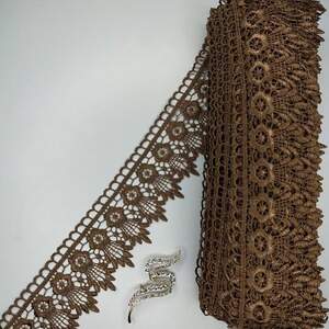 Кружево макраме Sindtex 6,5см (20м) Цвет - Коричневый (05-XR13023-6)