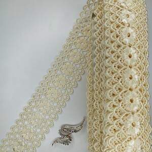 Кружево макраме Sindtex 6,5см (20м) Цвет - Молочный (08-Y11560-6)