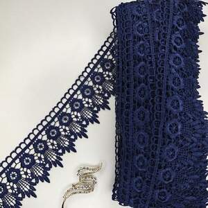 Кружево макраме Sindtex 6,5см (20м) Цвет - Синий тёмный (05-XR13023-12)
