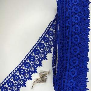 Кружево макраме Sindtex 6,5см (20м) Цвет - Синий электрик (05-XR13023-13)