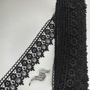 Кружево макраме Sindtex 6,5см (20м) Цвет - Черный (05-XR13023-14)