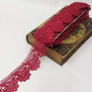 Кружево макраме Sindtex 6см (13м) Цвет - Бордовый (729-42-048)