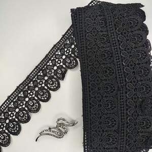 Кружево макраме Sindtex 6см (13м) Цвет - Чёрный (12-SF-3150-4)