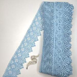 Кружево макраме Sindtex 6см (20м) Цвет - Голубой (28-Y10494-7)