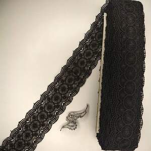 Кружево макраме Sindtex 6см (20м) Цвет - Черный (22-Y10389-3)