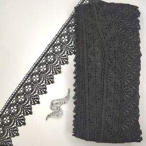 Кружево макраме Sindtex 6см (20м) Цвет - Черный (28-Y10494-10)