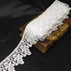 Кружево макраме Sindtex 7,5см (13м) Цвет - Белый (729-67-001)