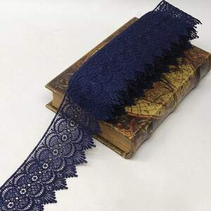 Кружево макраме Sindtex 7,5см (13м) Цвет - Синий темный (729-70-154)