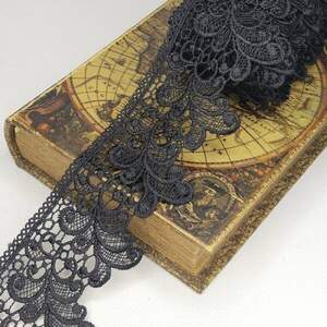 Кружево макраме Sindtex 7,5см (13м) Цвет - Черный (729-67-039)