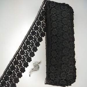 Кружево макраме Sindtex 7,5см (20м) Цвет - Черный (25-F1375E1-8)