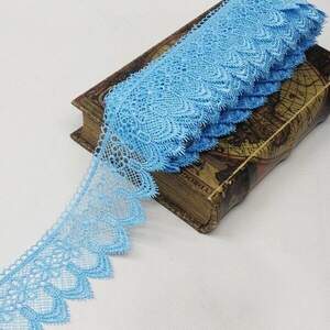 Кружево макраме Sindtex 7см (13м) Цвет - Голубой (729-64-187)