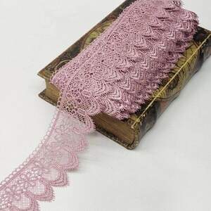 Кружево макраме Sindtex 7см (13м) Цвет - Пыльная роза (729-64-091)