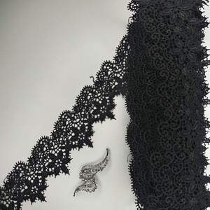 Кружево макраме Sindtex 7см (13м) Цвет - Черный (04-L0171-3)