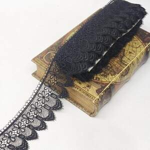 Кружево макраме Sindtex 7см (13м) Цвет - Черный (729-64-039)