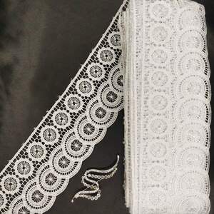 Кружево макраме Sindtex 8см (13м) Цвет - Белый (18-SF0048-1)