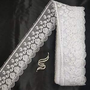 Кружево макраме Sindtex 8см (13м) Цвет - Белый (29-SF3100-1)