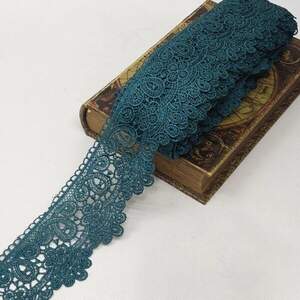 Кружево макраме Sindtex 8см (13м) Цвет - Зеленый (729-66-062)