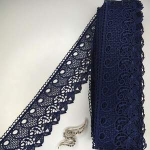 Кружево макраме Sindtex 8см (20м) Цвет - Синий тёмный (03-Y12460-2) Кружево макраме Sindtex 8см (20м) Цвет - Синий тёмный (03-Y12460-2)