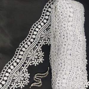 Кружево макраме Sindtex 9см (13м) Цвет - Белый (14-L0460-1)