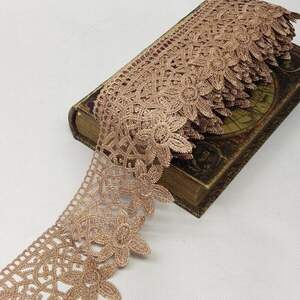 Кружево макраме Sindtex 9см (13м) Цвет - Коричневый (729-93-067)