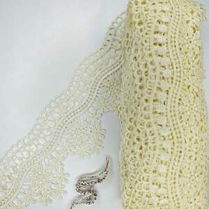 Кружево макраме Sindtex 9см (13м) Цвет - Молочный (14-L0460-2)