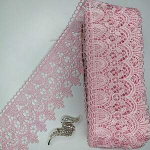 Кружево макраме Sindtex 9см (13м) Цвет - Розовый (06-SF3119-5)