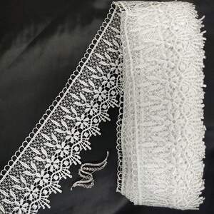 Кружево макраме Sindtex 9см (20м) Цвет - Белый (24-H13115-1)