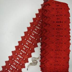 Кружево макраме Sindtex 9см (20м) Цвет - Красный (23-Y12169-5)