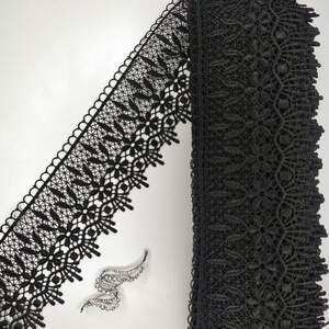 Кружево макраме Sindtex 9см (20м) Цвет - Черный (24-H13115-4)