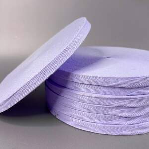 Лавандовая киперная лента 1 см (киперная тесьма 10мм)