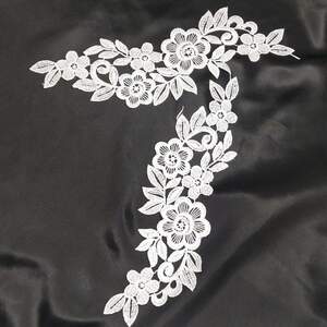 Лейсы кружевные фрагменты Sindtex - Белый (ЛК-032W)