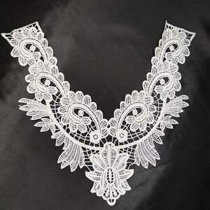 Лейсы кружевные фрагменты Sindtex - Белый (ЛК-F1319W)