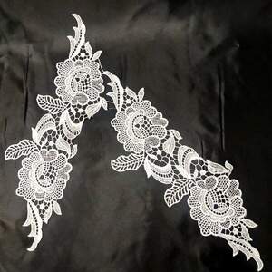 Лейсы кружевные фрагменты Sindtex - Белый (ЛК-XLFA10160W)