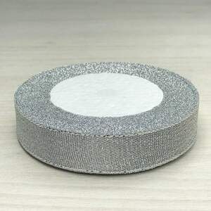 Лента парча - 20 мм, рулон 22 м - серебро