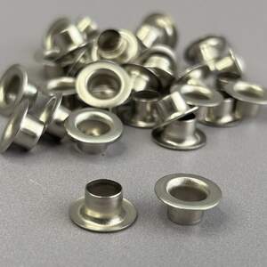 Люверс D-6мм нерж. с пласт. кольцом-никель (100шт) (матр.00255)