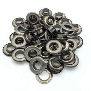 Люверс из нержавеющей стали D-4мм 1000шт Темный никель (матр.00253)