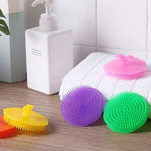 Массажная щетка для мытья головы и волос, пластик